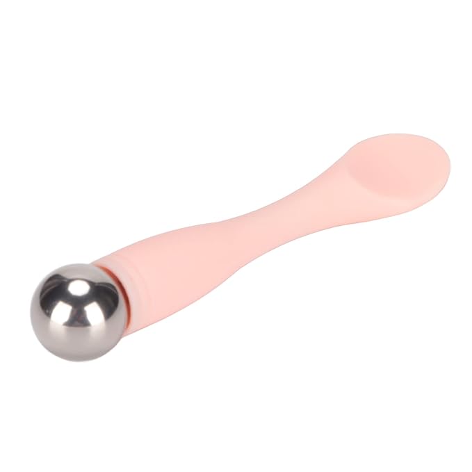 Eye Cream Spatula Roller Pink Eye Cream Applicator Stick Reduce Puffiness Reduce Dark Circles Ergonomic for Face Massage
