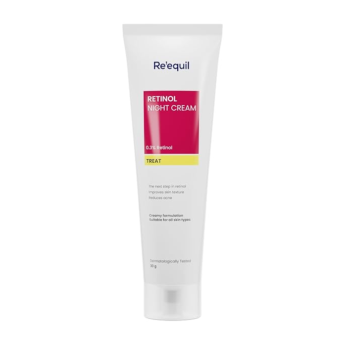 RE' EQUIL 0.3% Retinol Night Cream, Improves Skin Texture, Reduces Acne, Unisex, For All Skin Types, 30G