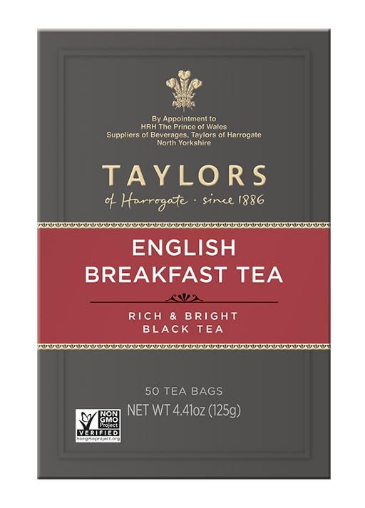 Taylors of Harrogate English Breakfast, 50 Teabags (Pack of 6)