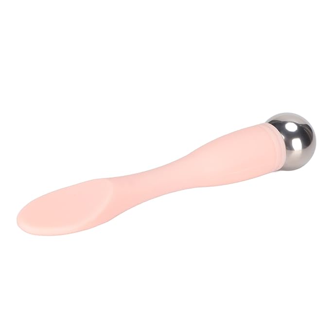 Eye Cream Spatula Roller Pink Eye Cream Applicator Stick Reduce Puffiness Reduce Dark Circles Ergonomic for Face Massage