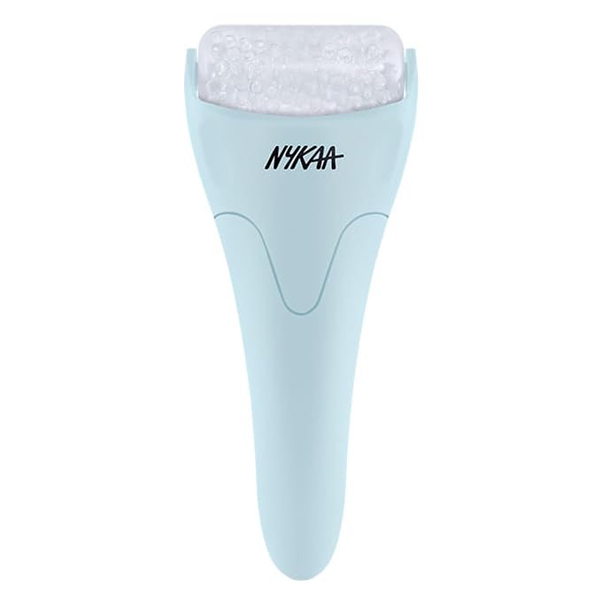Nykaa Naturals Ice Roller Massage for Face Toning - Reduces Clogged Pores - Improves Absorption and Releases Neck Stiffness - Blue - 1 pc