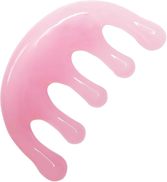 Head Massager Scalp Resin Handheld Wide Tooth Comb Relax Massage Tool for Soothing Head Massage