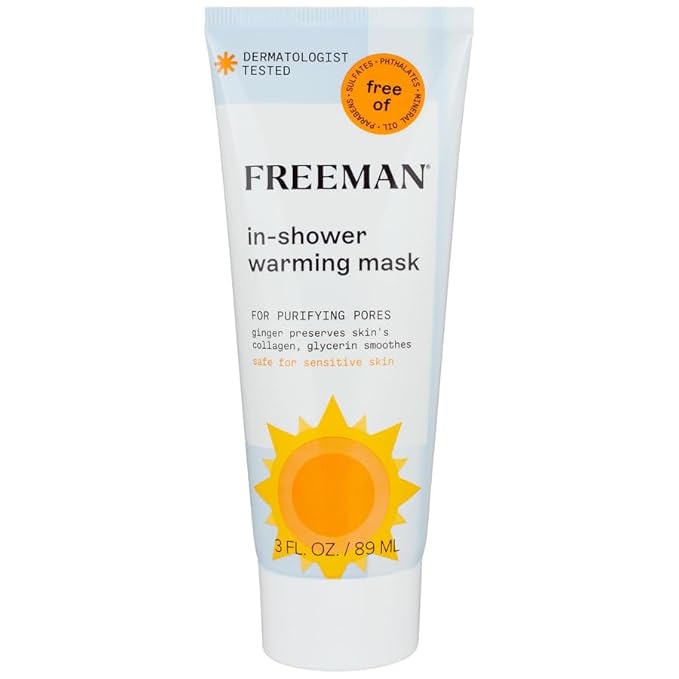 FREEMAN, Ginger Extract In Shower Warming Facial Mask, 3 Fl Oz