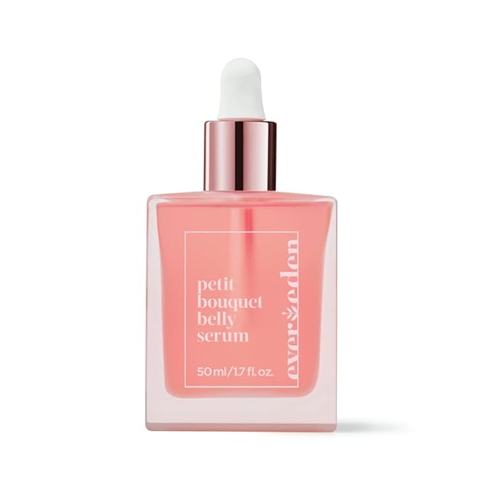 Evereden Petit Bouquet Belly Serum, 1.7 fl oz. | Clean & Vegan Women's Belly Oil for Pregnancy and Postpartum Maternity Skincare | Non-Toxic Stretch Mark Oil