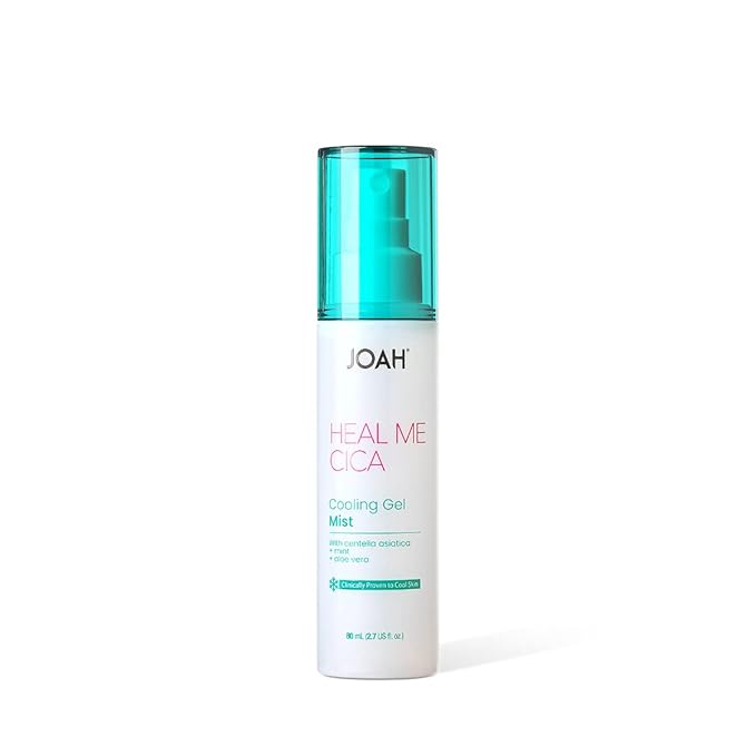 JOAH Heal Me CICA Cooling Gel Mist, Infused with Centella Asiatica, Mint, & Aloe Vera, Reduces Redness, Cools Skin, & Provides Deep Hydration, Cruelty Free - Red