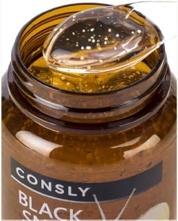 CONSLY_Black Snail Mucus- Serum, Anti-Wrinkle, Nourishing Essence, Toner, and Serum for Face, Neck, and Décolleté, Hydrating and Revitalizing, 250ml