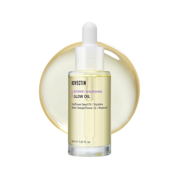 ROVECTIN Barrier Repair Face Oil - Neroli Oil, Antioxidant Anti-Aging Facial Oil | Fast Absorbing, Non-Greasy, Natural Glow for Dry and Sensitive Skin | Vegan, Korean Skincare (1 fl oz)