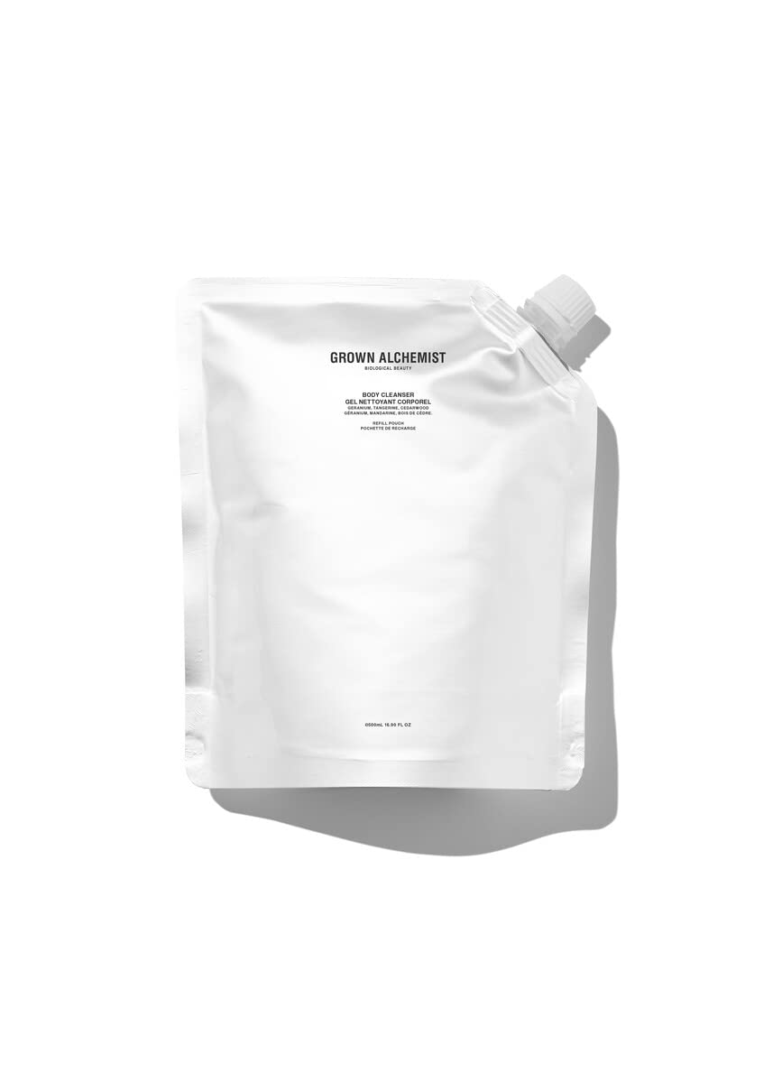 Grown Alchemist Body Cleanser, Geranium, Tangerine & Cedarwood. Gentle Body Wash that Hydrates and Cleanses Skin (500 ml).