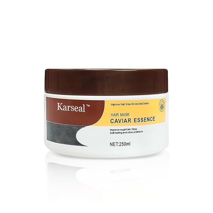 Caviar Essence Hair Mask, Deep Repair Conditioning Treatment for Dry or Damaged Hair, Enriched Collagen, Vitamins and Proteins, Repair Hair Soft and Shiny, 8.45 oz 250ml