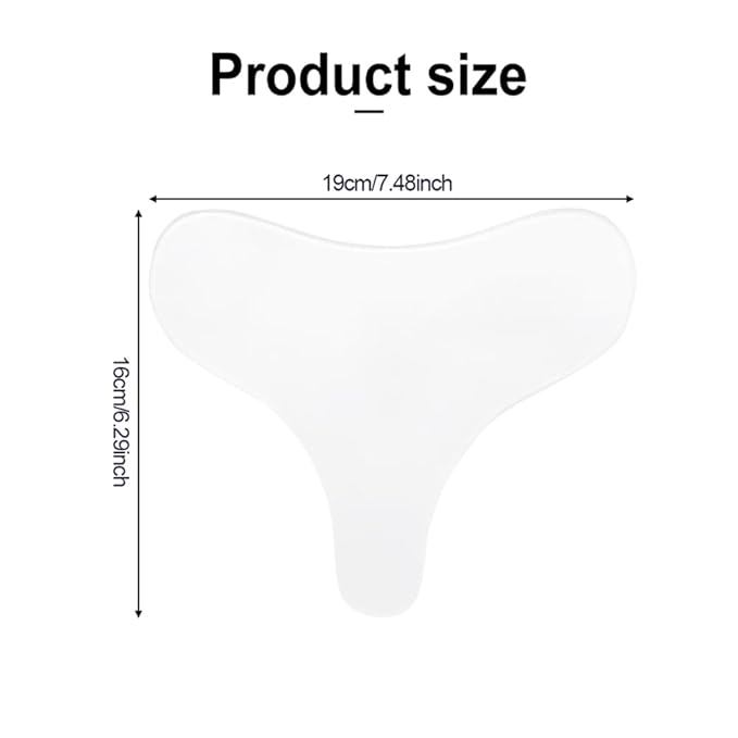 Chest Wrinkle Patches, Reusable Hydrogel Anti Aging Chest Pads, Hypoallergenic Silicone Gel Anti Wrinkle Tape for Side Sleeping, Neck & Décolleté, Smooth Fine Lines (chest-2 Pcs)