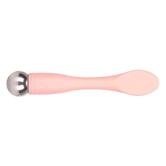 Eye Cream Spatula Roller Pink Eye Cream Applicator Stick Reduce Puffiness Reduce Dark Circles Ergonomic for Face Massage