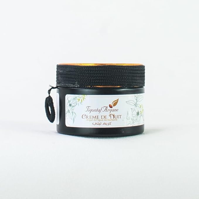 Crème de Nuit - Tigontaf Argan Night Cream - Before Sleep Face Skin Care cream - Moroccan Argan & Shea Butter – Intense Night Repair Moisturizer – Deep Nourishment While You Sleep - 50g /1.7oz