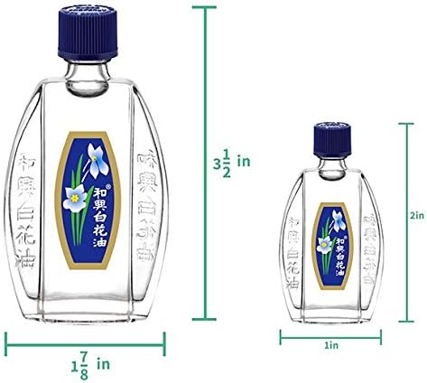 White Flower External Analgesic Balm Oil Combo 20ml/0.676flOz + 2.5ml/0.085flOz, Muscle Joints Topical Arthritis Pain relief, Eucalyptus Levander Peppermint Massage Oil Authentic US import(2 Pack)