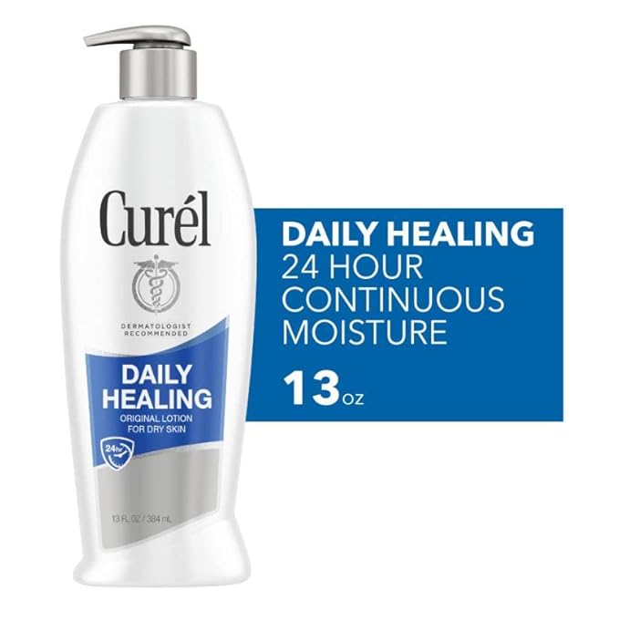 Curel Daily Healing Moisture Body Lotion, Original Formula - 13 Fl Oz (Pack of 2)