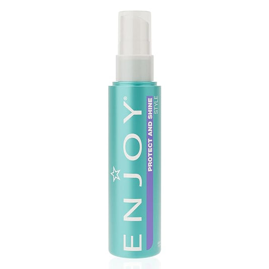 Enjoy Protect and Shine - Lightweight Finish Thermal Protection- Fight Frizz Block Humidity Add Shine Softness and Smoothness (3.4 Oz)