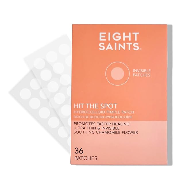 Eight Saints Hit the Spot Acne Pimple Patches For Face, Fast Zit and Blemish Reduction Patch, Ultra Thin Hydrocolloid Patches, (36 Count)