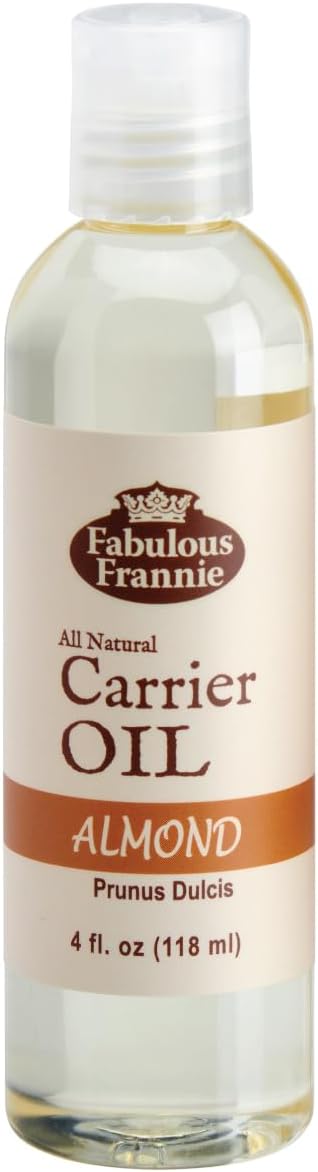 Fabulous Frannie Sweet Almond Carrier Oil Base Oil for Essential Oil or Massage 4oz (Pack of 1)