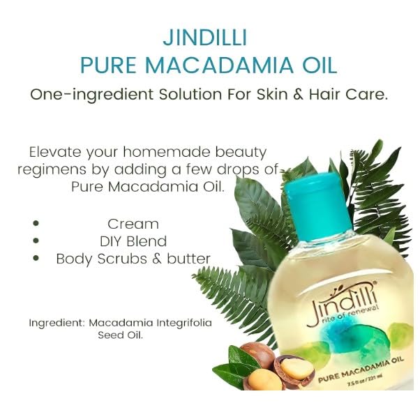 Pure Macadamia Oil-Australian Cold-Pressed Refined, Filtered, All-Natural, Cruelty-Free-Travel Moisturizer for Hair, Skin, Nails, Massag-Sensitive Skin, Eczema, Rosacea and Psoriasis-3.4 oz