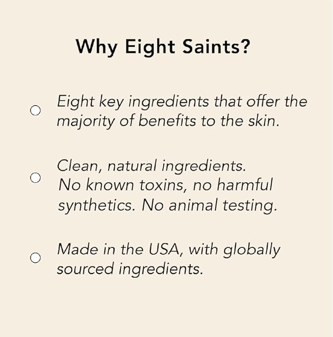 Eight Saints No Plans Clay Face Mask Skin Care Product, Natural and Organic Pore Reducing Clay Facial Mask to Remove Blemishes, Acne, Oil, and Impurities, 2 Ounces