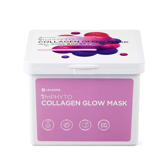 I'MPHYTO Collagen Glow Mask (220 ml, 20 Masks) - Revitalize Your Skin with Plant-Derived Pseudo Collagen and Phyto Vitamins