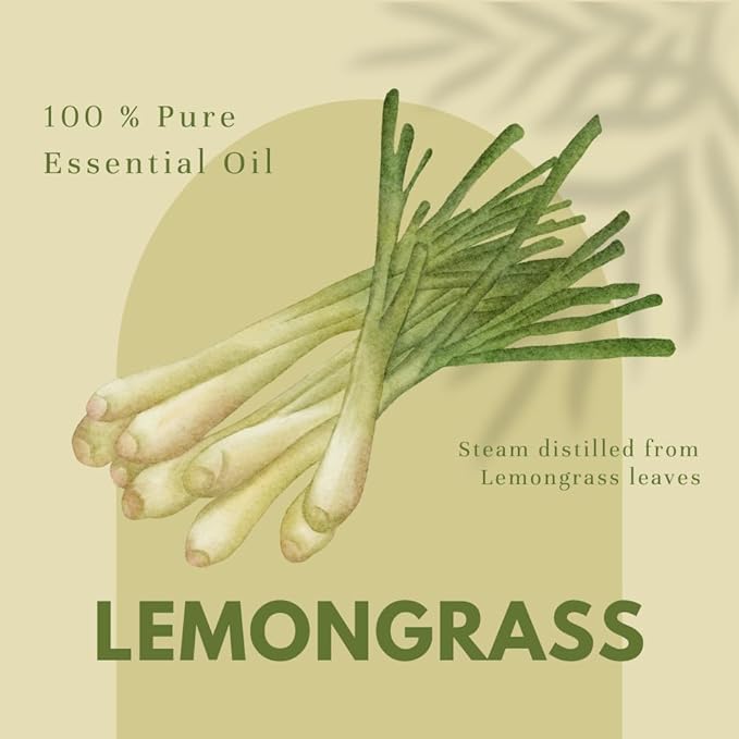 GreenHealth - Lemongrass Essential Oil - 16 fl oz - Aluminum Bottle - 100% Essential Oil