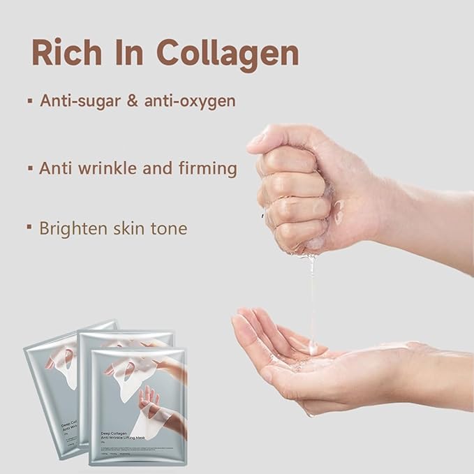 Collagen Face Mask,Deep Collagen Anti-Wrinkle Lifting Overnight Mask,for Lifting,Firming and Moisturizing(5pcs/1box)