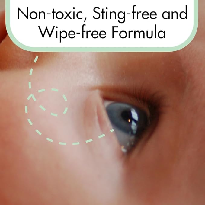 GlamBaby Eye Boogies Stye Eye Treatment | Sting-Free & Wipe-Free | Hypochlorous Eyelid Cleanser & Pink Eye Drops | Provides Allergy Conjunctivitis & Blepharitis Relief | Baby Eye Drops Spray (2 Pack)