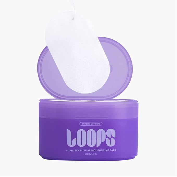 LOOPS MicroCellular Moisturizer Korean Skincare - Nourish, Replenish, and Rebalance - Collagen Boosting, Restoring, Moisturizing Skin Care - Pre-soaked Veocell Embo Pad - Anti-Aging Face Moisturizer