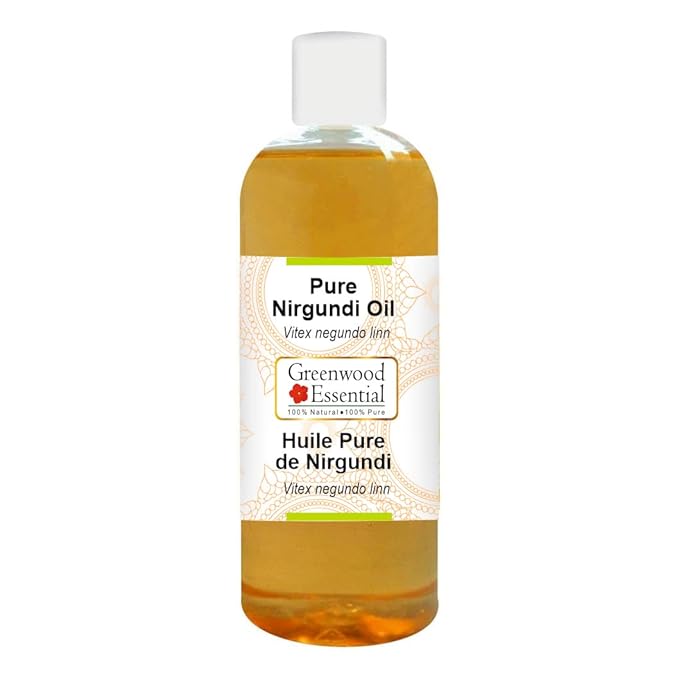 Pure Nirgundi oil (Vitex negundo linn) Natural Therapeutic Grade 200ml (6.76 oz)