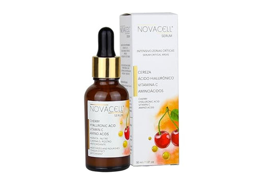 Cherry Facial Serum - Hyaluronic Acid, Vitamins A, B & C with Amino Acids, Deeply Hydrates, Tightening Effect & Youth Preserving - 30 ml