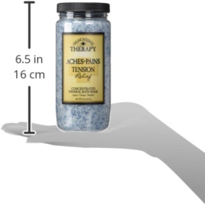 Village Naturals Therapy Tension Concentrated Mineral Bath Soak, Cedar Citrus Scent, 20 Oz, Pack of 3