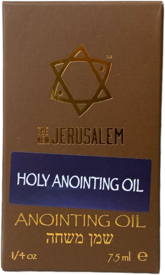 Holy Anointing Oil from Israel, Holy Spiritual Oils Bottles from Jerusalem Blessed, Handmade with Natural Ingredients and Blessed for Wedding Ceremony, Religious Use, 0.25 Fl Oz