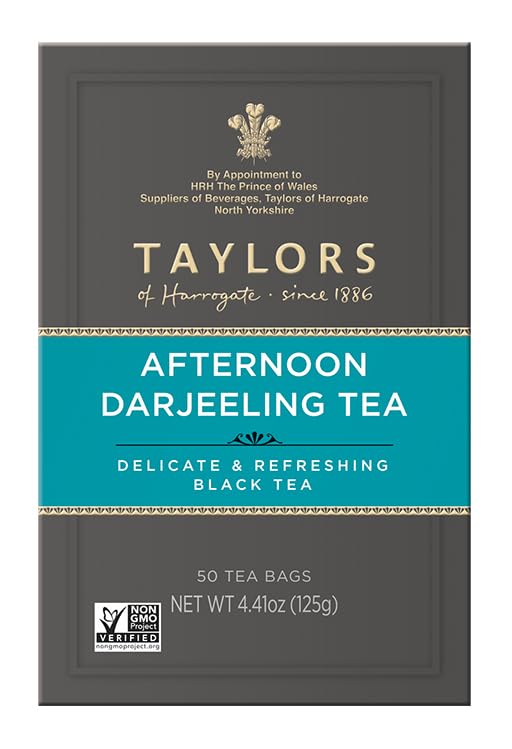 Taylors of Harrogate Afternoon Darjeeling, 50 Teabags (Pack of 6)