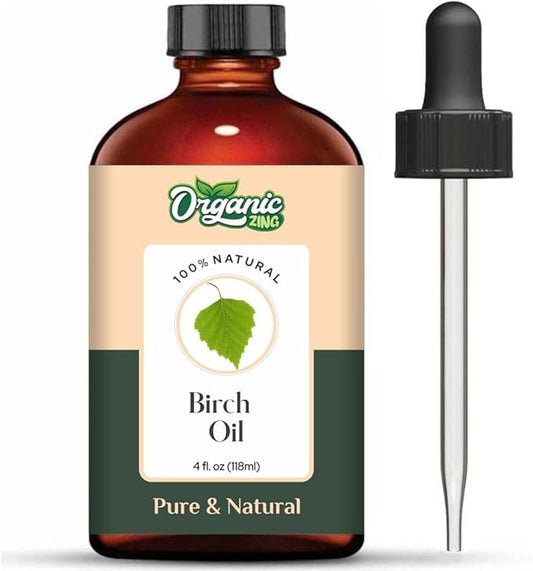 Birch (Betula) Oil | Pure & Natural Essential Oil for Skincare, Hair Care, Aroma & Diffusers - 118ml/3.99fl oz