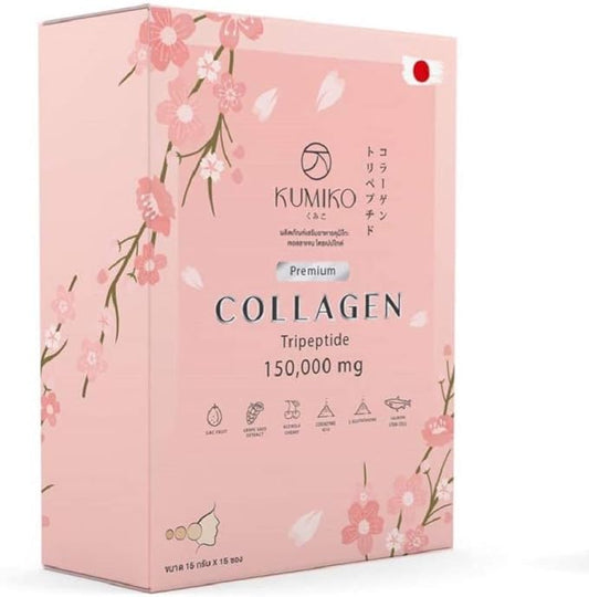 Kumiko Collagen Salmon Stem Cell [150000 mg.] [15 sachets]