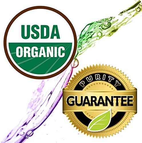 Healing Solutions Organic Lavender Essential Oil (2 oz / 60 ml), Undiluted, Pure, for Hair, Diffuser, Skin, & Aromatherapy - Therapeutic Grade - Lavender Oil