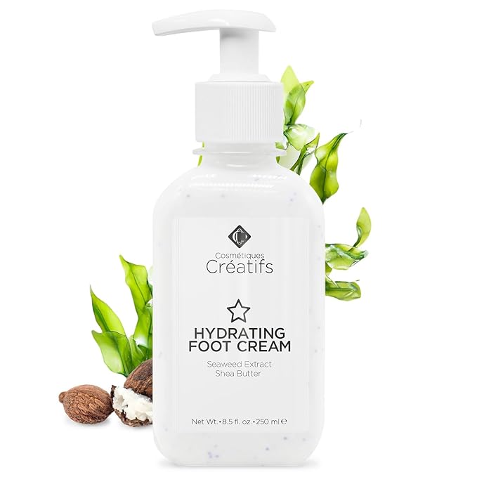 Hydrating Foot Cream for Dry Cracked Heels and Feet, 8.5 fl. oz., Deep Moisturizing Seaweed Extract and Shea Butter, Restores Soft Supple Skin