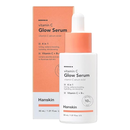 Hanskin Vitamin C Glow Serum with Ascorbic Acid, Toning, Illuminates for Glowing Skin [30ml]
