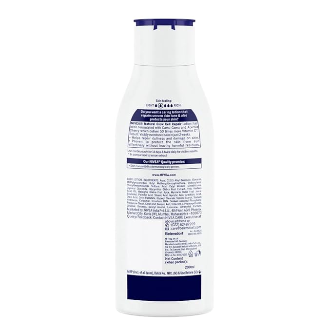 Nivea Body Extra Whitening Body Lotion, 200ml
