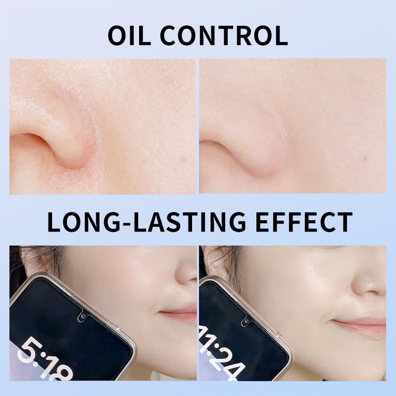 Oil Control Face Pressed Powder, Matte and Smooth Translucent Powder Setting Powder Makeup, Waterproof Long Lasting Finishing Face Powder, Cruelty-free, 0.35Oz (02 Natural)