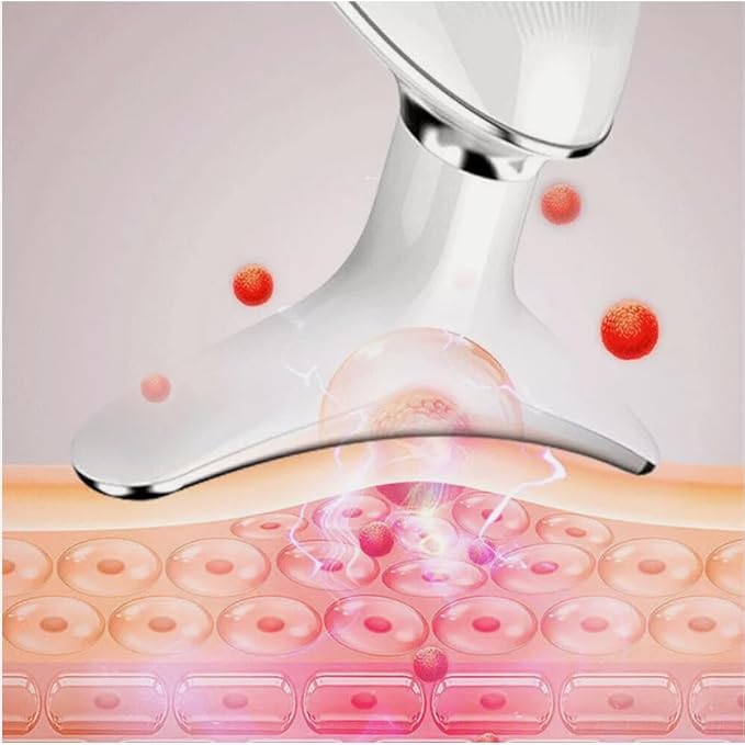 Red Light Therapy for Face & Neck – 7-Color LED Skin Tightening Massager – Anti-Aging Microcurrent Face Lift Device & Gua Sha Facial Tool for Wrinkle Reduction & Lymphatic Drainage