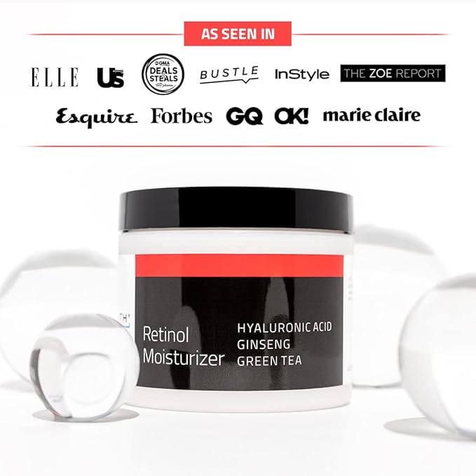 YEOUTH Retinol Cream for Face, Retinol Face Cream for Women and Men with Hyaluronic Acid and Green Tea, Night Moisturizer for a Smoother Appearance 4oz