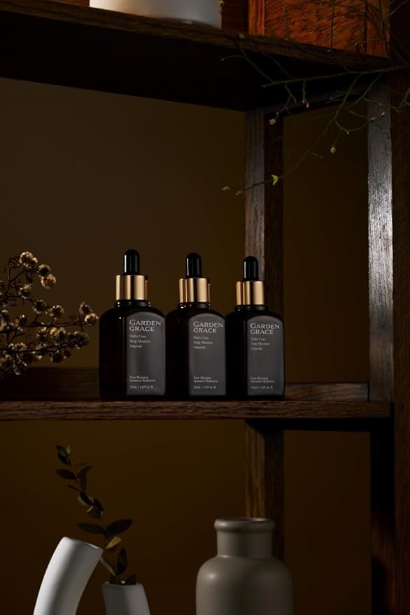 GARDENGRACE Hydra Care Deep Moisture Ampoule(serum) 50ml, 1.69 fl.oz, Rich Natural Korean Skincare for an Even Skin Tone. Aloe vera leaf water instead of purified water(70.26%)