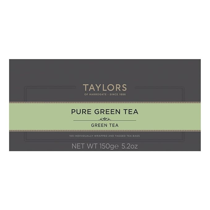 Taylors of Harrogate Pure Green Tea, 100 Count (Pack of 1)