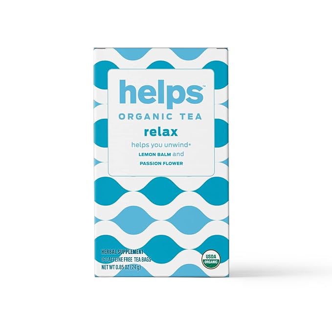 Helps Teas | Ginger Lemon, Happy Belly & Relax Tea Mix | Promotes Healthy Digestion Naturally Caffeine-Free | 16 Tea Bags Each