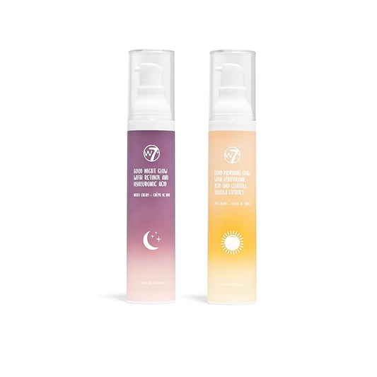 W7 Good Morning & Good Night Glow Face Cream - 2 Pack - Hydrating & Repairing Skincare Set
