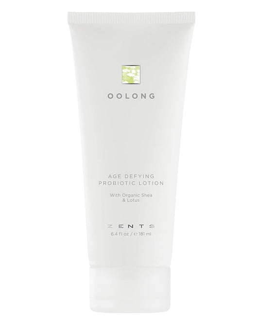 Zents Age-Defying Probiotic Body & Hand Lotion (Oolong) | Moisturizing Lotion with Hyaluronic Acid & Organic Shea Butter | Nourishes & Hydrates Skin | 6.4 fl oz