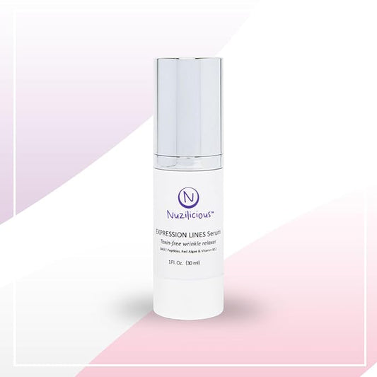 Professional Grade Expression Lines Serum – Toxin-Free Vegan & Cruelty-Free Anti-Wrinkle Relaxer for Face with Octapeptide & Antioxidants, Reduce Wrinkles, (1 oz)