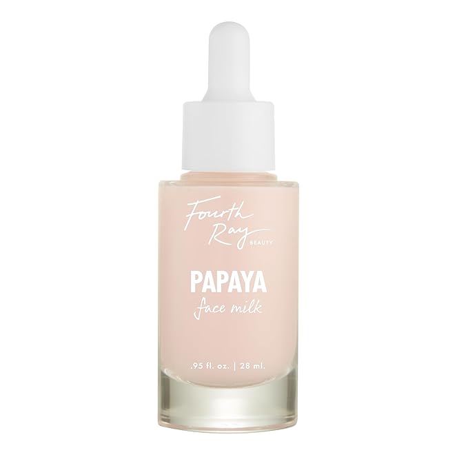 ColourPop Fourth Ray Beauty Papaya Face Milk - Moisturizing Face Serum Infused with Papaya Enzymes, Papaya Oil & White Tea - Conditions Skin for a Healthier-Looking Complexion (0.95 oz)