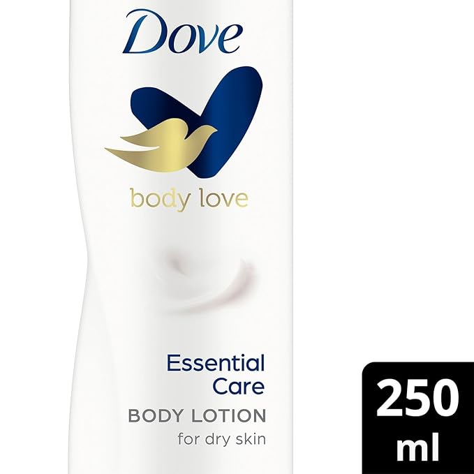 Dove Essential Nourishment Body Lotion - Dry Skin (250ml) - Pack of 2 by Dove